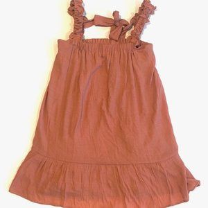 Blu Pepper Ruffle Sleeve Dress + Rose Color + Large + With Tags